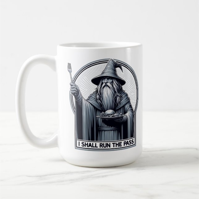 Restaurang Humor I ska Springa passera Kaffemugg (Vänster)