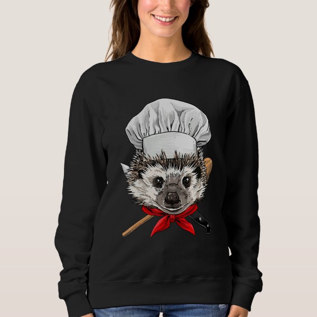 Restaurang Igelkott Kök Kock Kulinarisk Kock T Shirt (Framsida)