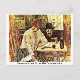 Restaurang La Mie Av Henri De Toulouse-Lautrec Vykort