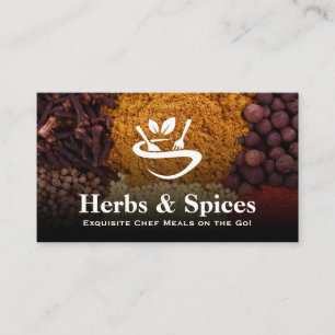 Restaurang-Logotyp   Örter Spices   Kultur Visitkort