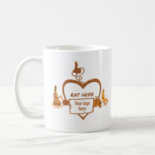 Restaurang mugg din logotyp här