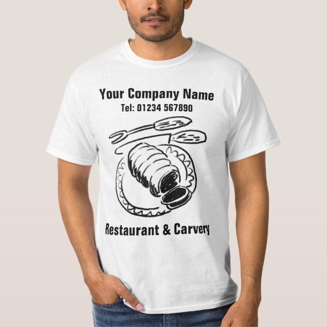 Restaurang- och Carvery-Middag T Shirt (Framsida)