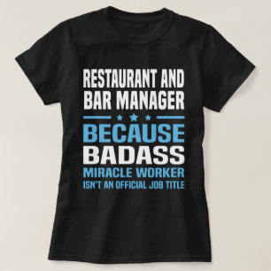 Restaurang och Pub Manager T Shirt