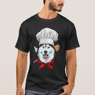 Restaurang Siberian husky Chef Cook Cooking Hund T Shirt