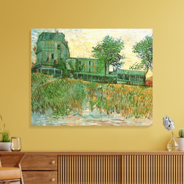 Restaurang Sirene, Asnières av Vincent van Gogh Canvastryck (Insitu (Vardagsrum))