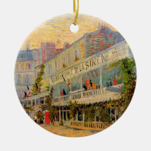 Restaurang Sirene, Asnières av Vincent van Gogh Julgransprydnad Keramik