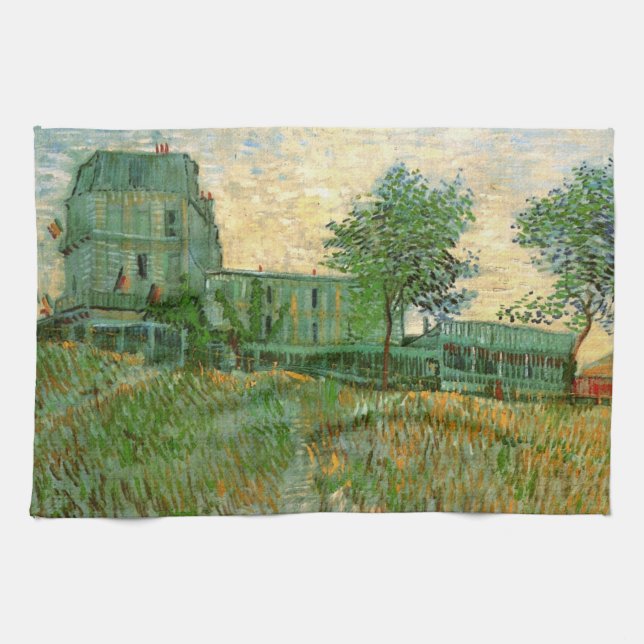 Restaurang Sirene, Asnières av Vincent van Gogh Kökshandduk (Horisontell)