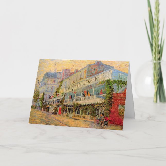 Restaurang Sirene, Asnières av Vincent van Gogh Kort (Framsida)