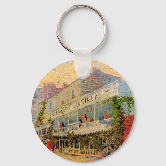 Restaurang Sirene, Asnières av Vincent van Gogh Nyckelring (Framsida)