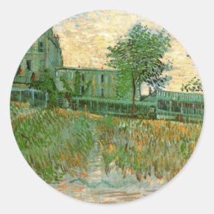 Restaurang Sirene, Asnières av Vincent van Gogh Runt Klistermärke