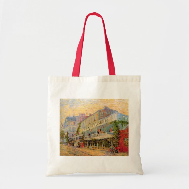 Restaurang Sirene, Asnières av Vincent van Gogh Tygkasse (Framsidan)