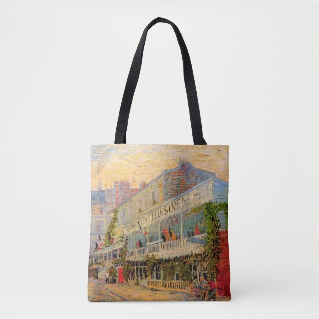 Restaurang Sirene, Asnières av Vincent van Gogh Tygkasse (Framsida)