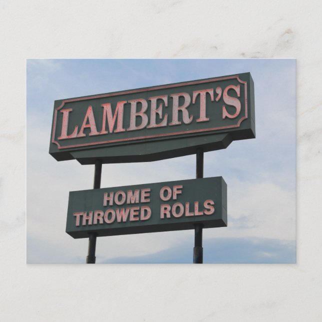 Restaurang-tecken Vykort (Framsida)