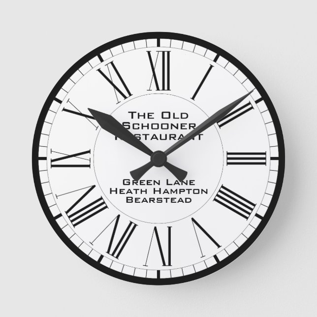 Restaurang, Thed Rund Klocka (Framsida)