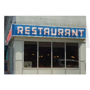 Restaurang, UWS Manhattan, NYC-hälsningskort Hälsningskort