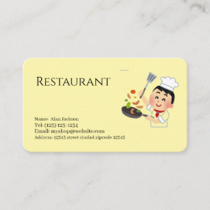 restaurang visitkort