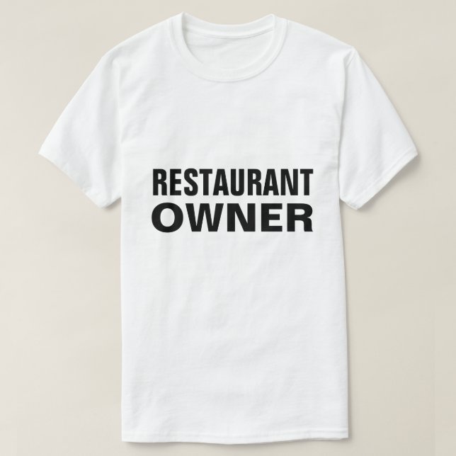 Restaurangägare T Shirt (Design framsida)