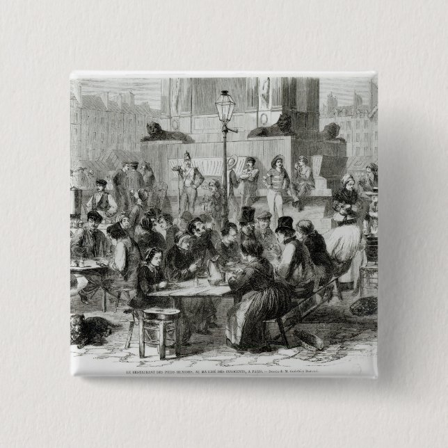 Restaurangen av våt fot knapp (Framsida)