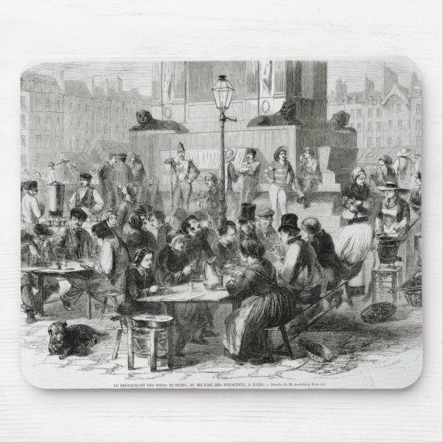 Restaurangen av våt fot musmatta (Framsidan)