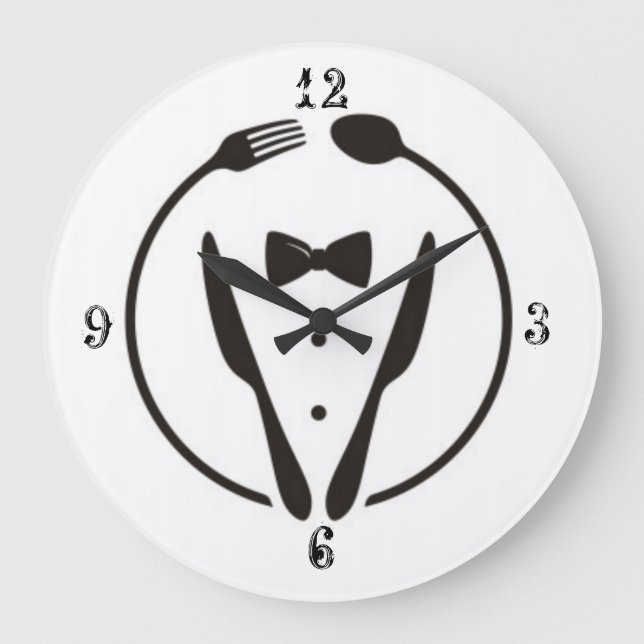 Restauranger, enkel konst stor klocka (Framsida)