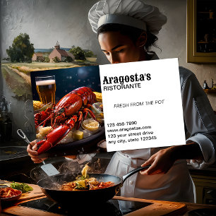 Restauranger för sjömaten visitkort