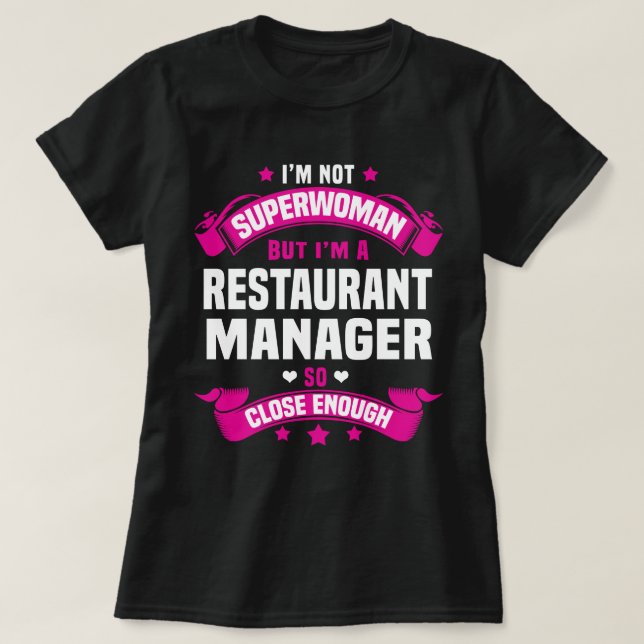 Restauranghanterare T Shirt (Design framsida)
