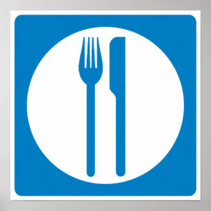 Restauranghuvudvägen undertecknar poster