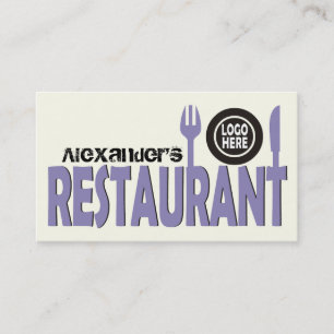 Restaurangplåt, lavender svart elfenben visitkort