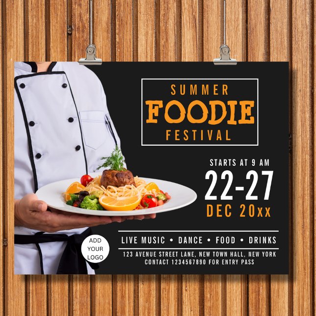 Restaurangverksamhet i Cateringen Food Festival Reklamblad (Skapare uppladdad)