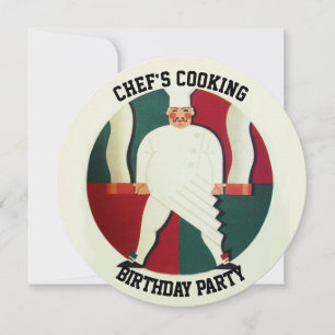 RESTAURANT CHEF COOKE FÖDELSEDAGSFEST INBJUDAN