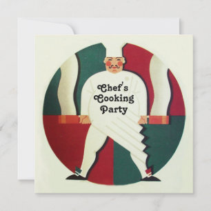 RESTAURANT CHEF COOKING PARTY Culinary Investigati Inbjudningar