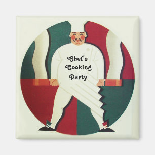 RESTAURANT CHEF COOKING PARTY Culinary Magnet