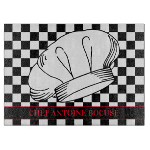 Restaurant Chef Hat på Black and White Checkated