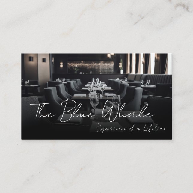 Restaurant Dining Tables  Visitkort (Framsida)