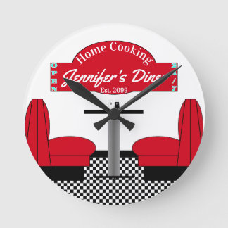 Restaurant Grill Chef Baker för Middag Rund Klocka