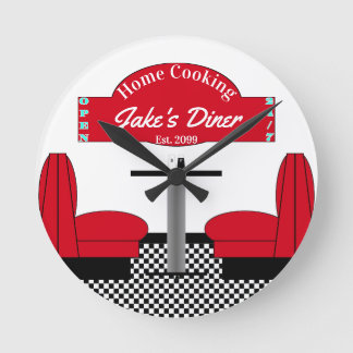 Restaurant Grill Man Cave Middag Rund Klocka