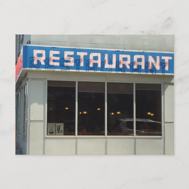 Restaurant, New York City, NY - Manhattan Vykort (Framsida)