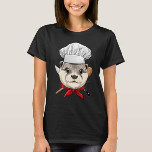 Restaurant Otter Chef Cook Culinary Kitchen Cookin T Shirt