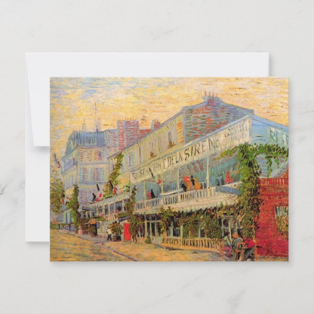 Restaurant Sirene, Asnières, Vincent van Gogh (Framsida)