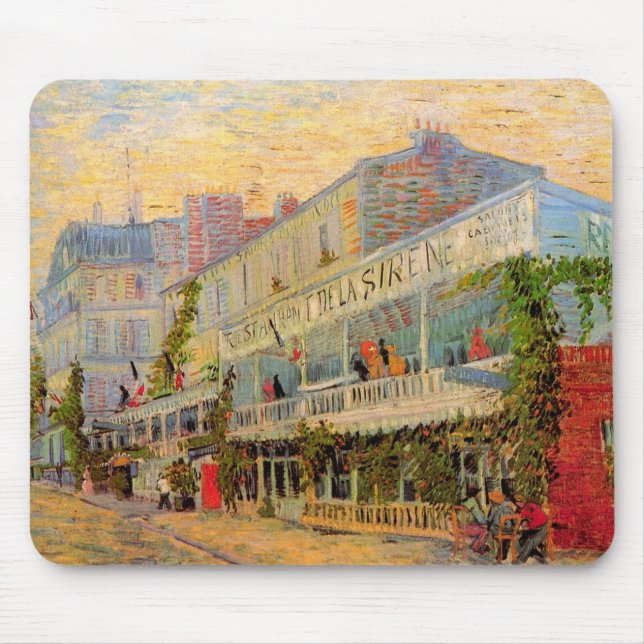Restaurant Sirene, Asnières, Vincent van Gogh Musmatta (Framsidan)