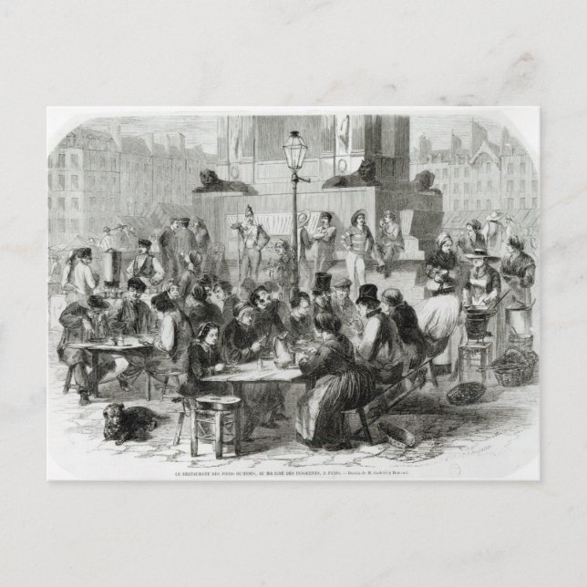 Restauranten på blötter vykort (Framsida)