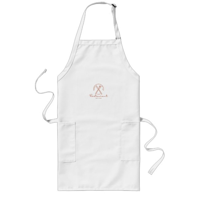 #RestaurantEstd1988Apron Långt Förkläde (Framsidan)