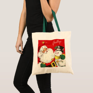 restaurera jultomten Santa snögubbe Tygkasse