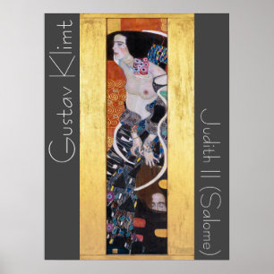 Restaurerade Judith II Gustav Klimt Art nouveau Poster