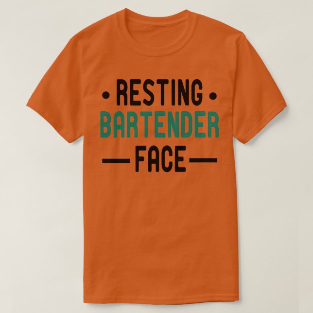 Resten av Bartender Bartender-presentidén från Ans T Shirt (Design framsida)