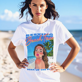 Resten av Beach Ansikte Poster för flickor T Shirt
