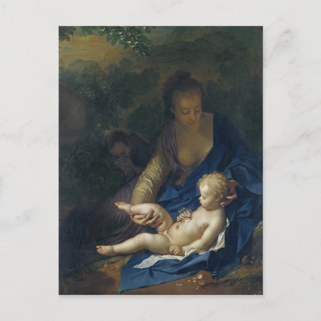 Resten av flygningen in i Egypten, 1706 Vykort (Framsida)