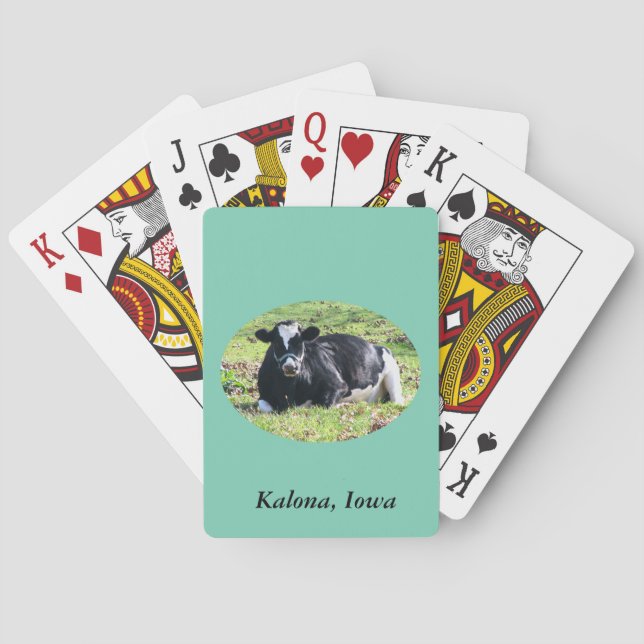 Resten av Mejerikott, Kalona, Iowa Spel Kort (Baksidan)