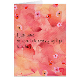 Resten av mitt liv, inklusive kuvert hälsningskort