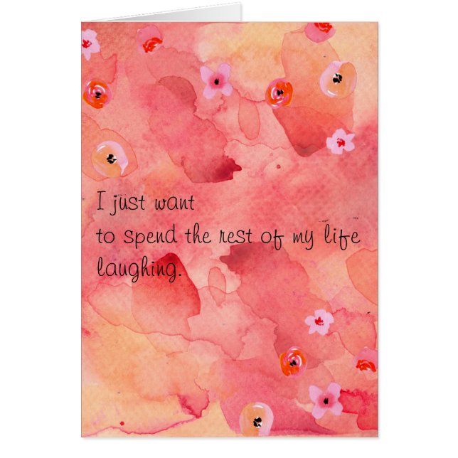 Resten av mitt liv, inklusive kuvert hälsningskort (Framsidan)